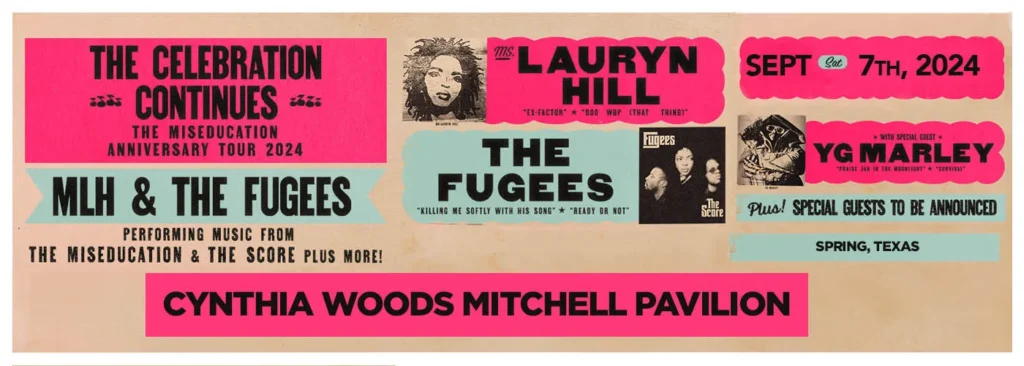 Lauryn Hill & The Fugees at The Cynthia Woods Mitchell Pavilion